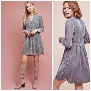 Anthropologie Holding Horses Velvet Dress